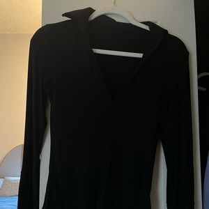 Black Bodysuit with collar